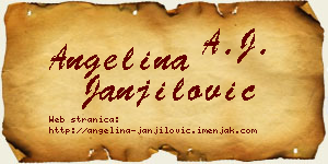 Angelina Janjilović vizit kartica